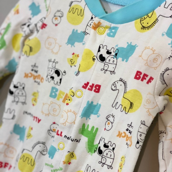 okie dokie Other - 🔴 5 for $25 Farm Animals One-Piece Foot Bodysuit